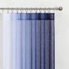 MIUCO Ombre Linen Curtains 63 Inch Length for Bedroom Living