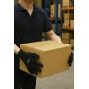 A-435 Sofcatchlite Natural Rubber Backless Gloves, 10 Pairs, Black, L