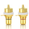 HiFi 8Pcs(4 Pairs) Gold Plated RCA Jack Socket HiFi Terminals