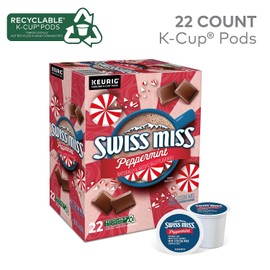 Swiss Miss Chocolate Peppermint Hot Cocoa Mix, Keurig K-Cup Pod, 22/Box (5000355689)