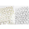 Nail Sticker Frame Frame [Gold & Silver] Gold & Silver