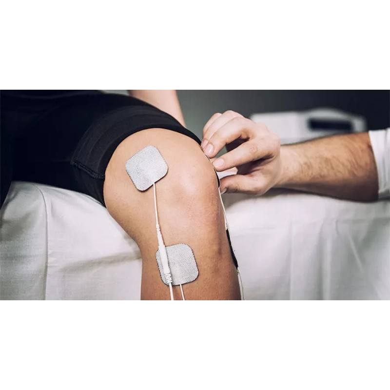 Zunzunta 10 Electrodos Para Tens Y Ems 4.5x4.5 Centímetros Blancogris