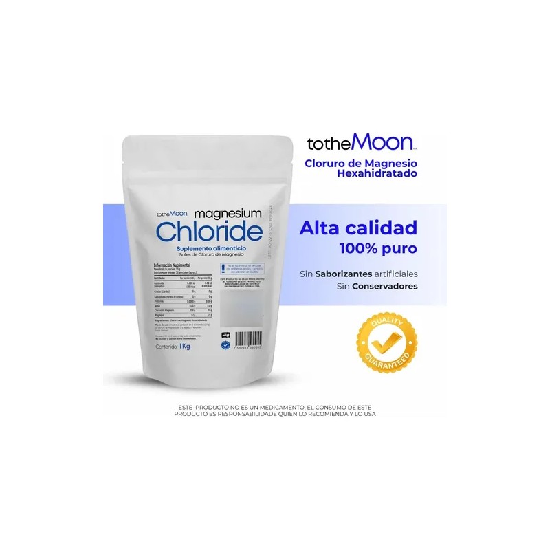 Cloruro De Magnesio Usp 3 Kg Tothemoon