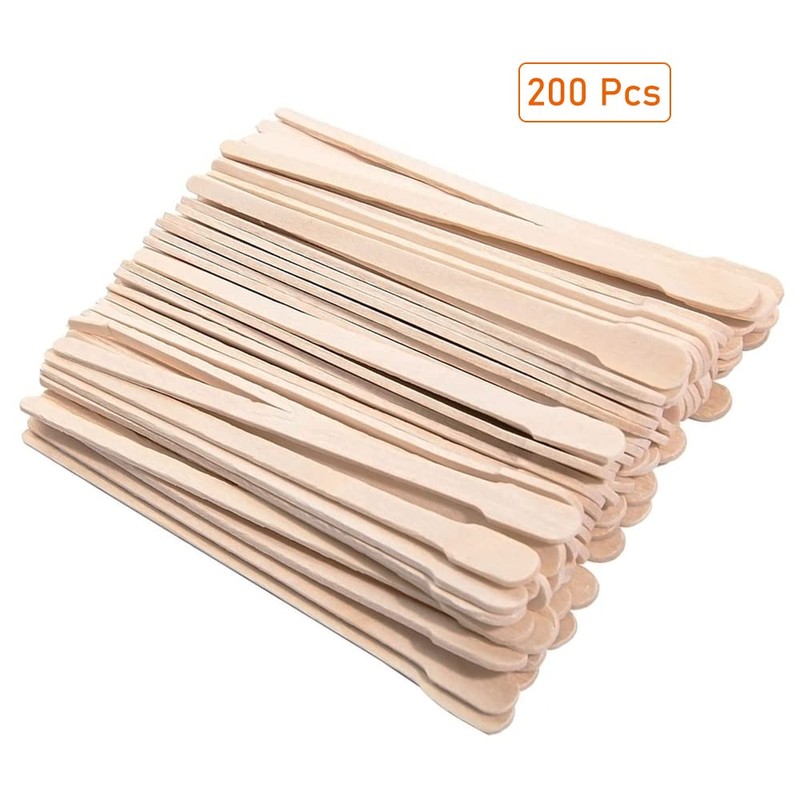 Wax Spatula Sticks, 200 Pieces Hair Removal Eyebrow Wax Applicator