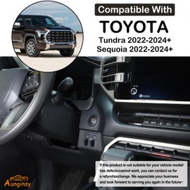 Car Engine Start Stop Decoration Ring Cover Compatible with Toyota Tundra 2022+,Sequoia 2023+,Tacoma 2024+,4Runner 2025+ Push to Start Button Trim Key Ignition Starter Switch Knob Ring ABS Accessories