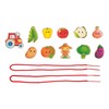Janod - Threading Beads - Vegetable Garden Theme - Early-Learning