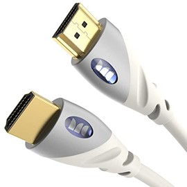 Monster - Cable HDMI 4k Ultra HD con Ethernet, resistente a la corrosión, contactos de oro rosa de 24 k y conexión V-Grip - Cable HDMI para PS3 y moni