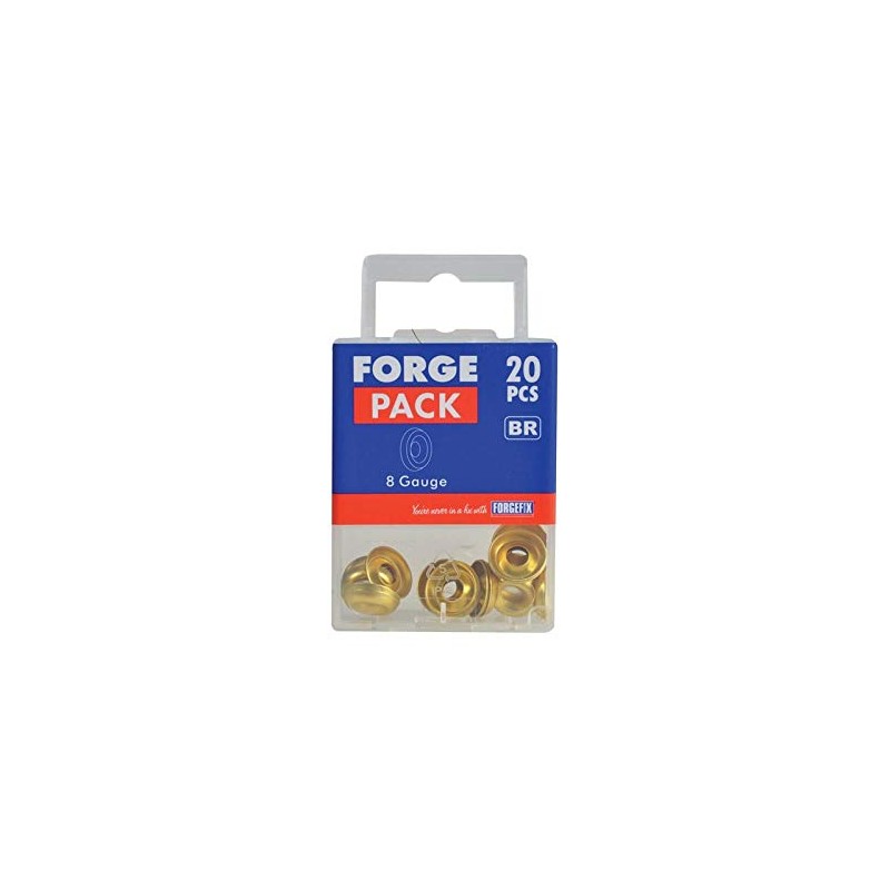 ForgePack Screw Cup Washers | No. 8's | Solid Brass,