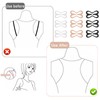 Hariendny 9 pcs Bra Strap Holder Clips for Racerback, Anti-Slip