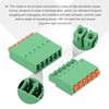 sourcing map 2 Set 6-Pin 3.81mm/0.15" Pitch PCB Mount Screw
