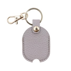 Leather Key Sleeve for Broken Car Key, Vintage Broken Car Key Loop Holder Replacement Pu Leather Keychain Protector with Iron Key Ring Auto Key Cover for Men and Women (Purple)