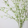 mizii 3Pcs 45" Artificial Cherry Blossom Branches White Fake Silk