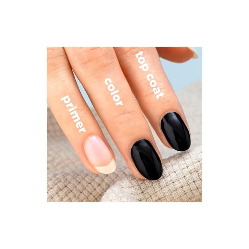 Sally Hansen Esmalte para Uñas Miracle Gel, Blacky O', 14.7ml