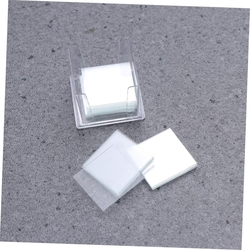 Operitacx 100pcs Microscope Cover Glasses Square Coverslips Microscope Cover Slips