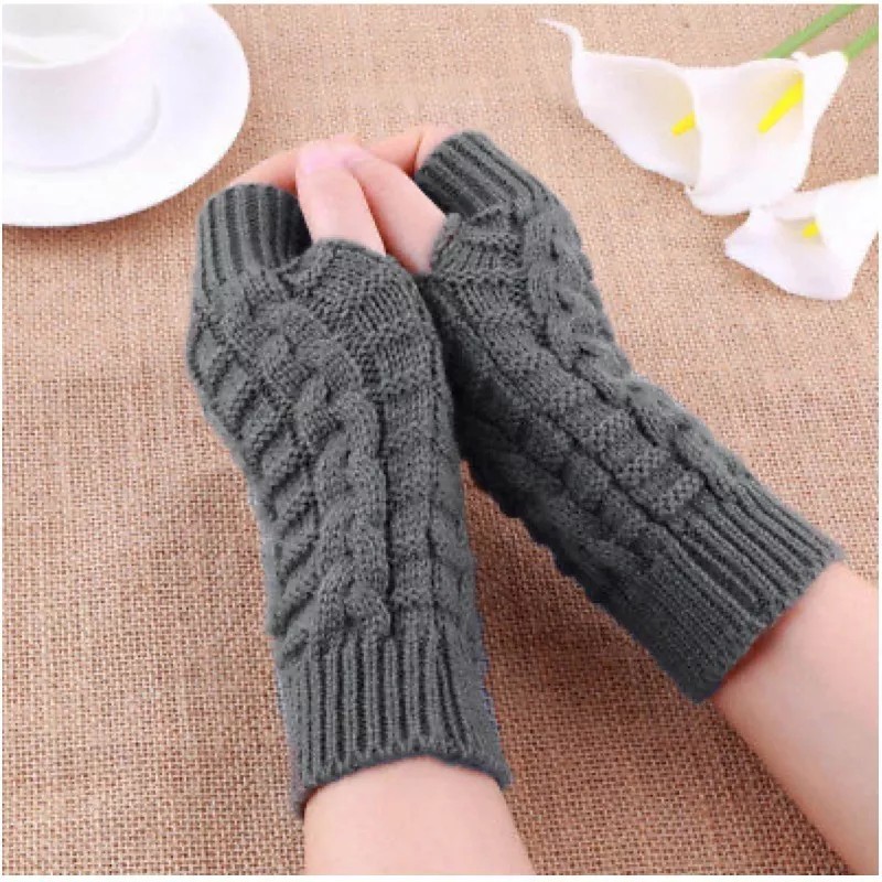 Patry Paquete 10x Guantes Sin Dedos Frió Invierno Lana