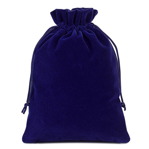 Lucky Monet 25/50/100PCS Velvet Drawstring Bags Jewelry Pouches for Christmas Birthday Party Wedding Favors Gift Candy Headphones Art and DIY Craft (50Pcs, Royal Blue, 4” x 6”)