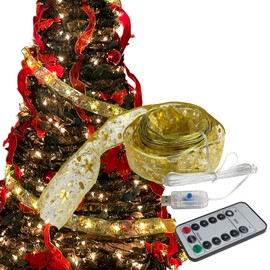 IROKOHA Ribbon LED Light, Christmas Tree Light, Christmas LED Light, Gift Ribbon, Gift Ribbon, LED Strip, LED Ribbon (5 m, USB Type)