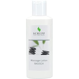 Schupp Massage-Lotion Basisch, 200 ml Massage-Creme für gute Gleitfähigkeit - unterstützt das natürliche Gleichgewicht der Haut & den Säure-Basen-Ausgleich - Made in Germany