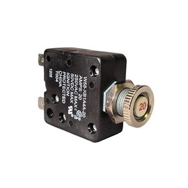 Potter & Brumfield W58-XB1A4A-20 Push-to-Reset Thermal Circuit Breaker (Pack of 1)