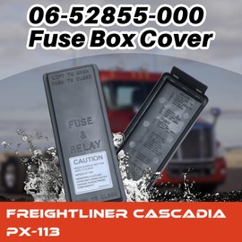 06-52855-000 Fuse Box Cover and Multiplexer Cover Compatible with Freightliner Cascadia PX-113 2010-2017, Replace 0652855000