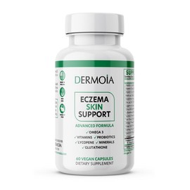 DERMOIA Eczema Supplements for Itchy & Dry Skin  - Skin Healthcare Vitamin 60 Capsules - Quantity: Eczema Supplement Pack of 2 + 1