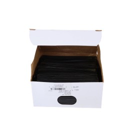 Home Decor Trimmings - Twist Ties - Plastic Rd, Black, 4 Inch, 1 Bag