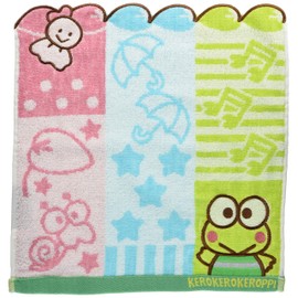 Marushin 3005050400 Sanrio Kerokeroppi Hand Towel, 13.4 x 14.2 inches (34 x 36 cm), Chambre Keloppi, 100% Cotton