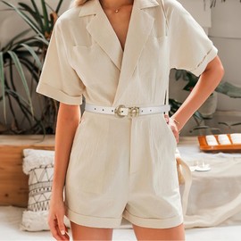 XZQTIVE Women's Leather Belt for Jeans Dresses Pants Coats Fashion Ladies Belt with Gold Buckle White Belt for Women