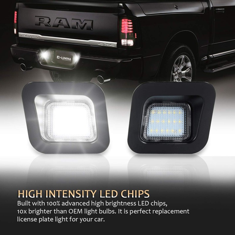 D-Lumina Conjunto de luces LED para matrícula de matrícula transparente
