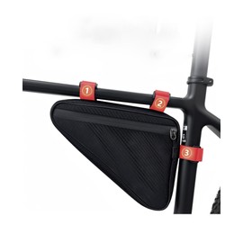 YounBeauty Bike Triangle Cycling Bicycle Front Tube Frame Pouch Saddle Bag, Black