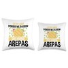 Arepa Maker Colombian Snacks Arepa Flour Arepas Grill Throw Pillow