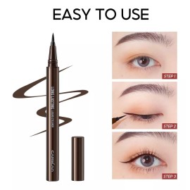Carslan Delineador De Ojos Líquido, Impermeable, De Larga Du