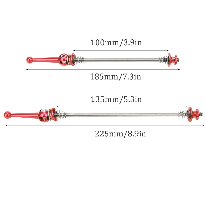 Bicycle Wheel Hub Front and Rear Skewers Mountain Bike Quick