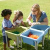 ECR4Kids Square Bin with Lid, Storage Containers, Fern Green, 4-Pack
