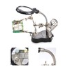 Magnifying Glass Soldering Station LED Lamp Magnifier with Auxiliary Clips