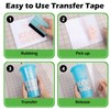 TECKWRAP Clear Transfer Tape for Vinyl, Medium Tack & Adhesive