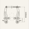 Aluminum Alloy Mountain Road Bike Front Rear V Brake Caliper