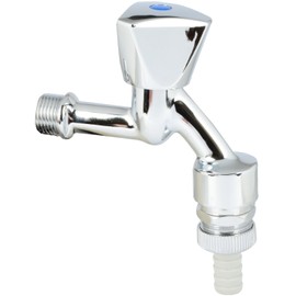VARIOSAN Outlet Valve 10650 1/2 Inch Polished Chrome Plated with Hose Fitting and Pipe Aerator