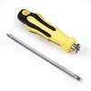 Utoolmart Multi-Bit Stubby Screwdriver, Adjustable Length and Reversible Dual End,