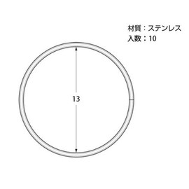 High Logic Stainless Double Ring 0.5 inch (13 mm) ZY211