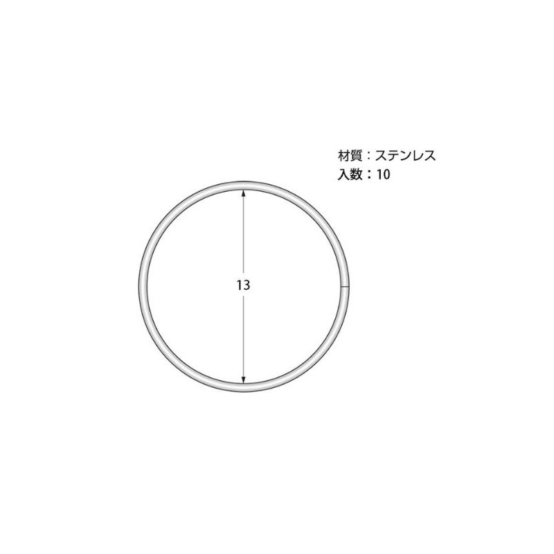 High Logic Stainless Double Ring 0.5 inch (13 mm) ZY211