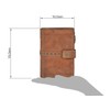 Bear Design Cow Lavato Cognac Women's Leather Purse 10 x