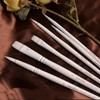 6PCS/Set Nylon Hair smoothly Brush Paint by numbers Art Materials:_White