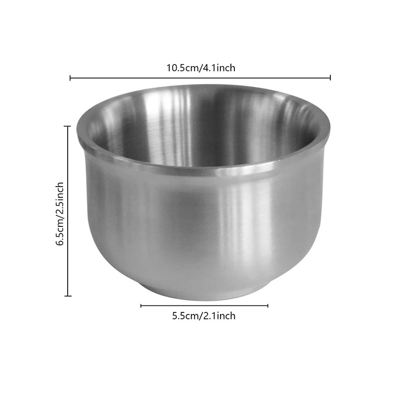 4 Pack 304 Stainless Steel Bowl Sets,10 OZ Capacity Double-walled