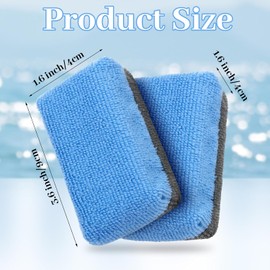 Mudder 24 Piezas Almohadillas Aplicadoras de Cera para Auto de 3.5 x 1.5 x 1.5 Pulgadas Rectangulares de Microfibra Esponja Aplicadora de Revestimiento Cermico Espuma de Limpieza para Auto para