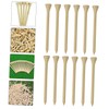Kisangel 100pcs Bamboo Golf Tees Wooden Holders for Indoor and