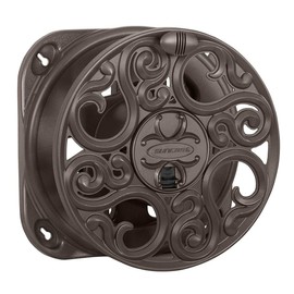 Suncast Sidewinder 60 Foot Side Scroll Decorative Wall Mount Hose Reel (2 Pack)