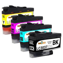 Houseoftoners Remanufactured for Brother LC3037 Ink Cartridge High Yield Replacement for Brother LC3037 MFC-J5845DW J5845DW XL J5945DW J6554DW J6545DW XL - 4 Pack (Multicolor)