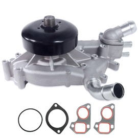 INGKAN AW5104 Professional Water Pump Kit with Thermostat & 2 Metal Gaskets Fits for Escalade，Savana，Suburban，Silverado，Yukon，Avalanche，Tahoe，Sierra 4.8L 5.3L 6.0L AW5104 Automobile Water Pump Parts