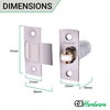 Adjustable Roller Catch Spring Loaded Latch Lock for Internal Doors